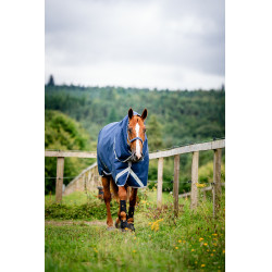 Manta Horseware Amigo 1200D Turnout Plus 50g Marino / gris titanio / plata Azul marino