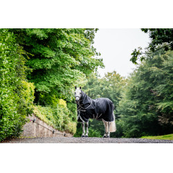 Manta Horseware Amigo 1200D Turnout Plus 50g Negro / gris titanio / plata Manta Horseware Amigo 1200D Turnout Plus 50g Negro / gris titanio / plata
