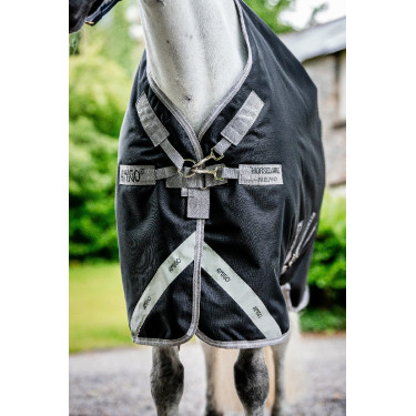 Manta Horseware Amigo 1200D Turnout Plus 50g Negro / gris titanio / plata Manta Horseware Amigo 1200D Turnout Plus 50g Negro / gris titanio / plata