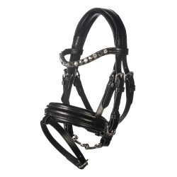 Brida de cuero HKM Hobby Horsing Negro