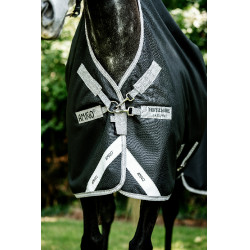 Manta Horseware Amigo 1200D Wug Turnout 150g Negro / gris titanio / plata
