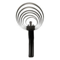 Rascador metálico HKM 6 anillos Negro