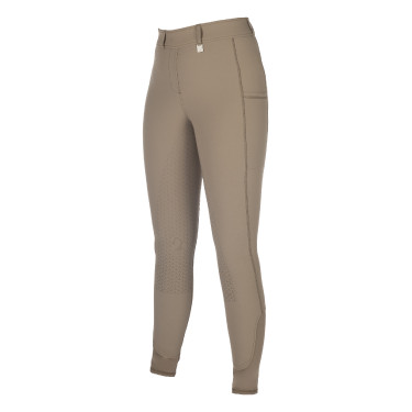 Legging HKM Amalfi fondo 1/1 de silicona Gris pardo Legging HKM Amalfi fondo 1/1 de silicona Gris pardo