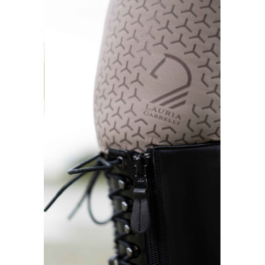 Legging HKM Amalfi fondo 1/1 de silicona Gris pardo Legging HKM Amalfi fondo 1/1 de silicona Gris pardo