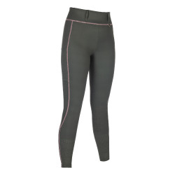 Legging HKM Juna fondo 1/1 de silicona Gris verde Legging HKM Juna fondo 1/1 de silicona Gris verde