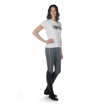 Legging HKM Juna fondo 1/1 de silicona Gris verde Legging HKM Juna fondo 1/1 de silicona Gris verde