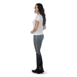 Legging HKM Juna fondo 1/1 de silicona Gris verde Legging HKM Juna fondo 1/1 de silicona Gris verde