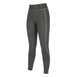 Legging HKM Juna fondo 1/1 de silicona Gris verde Legging HKM Juna fondo 1/1 de silicona Gris verde
