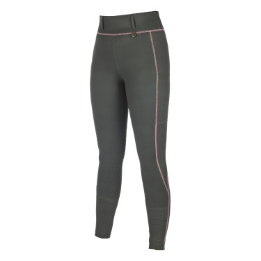Legging HKM Juna fondo 1/1 de silicona Gris verde Legging HKM Juna fondo 1/1 de silicona Gris verde