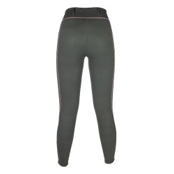 Legging HKM Juna fondo 1/1 de silicona Gris verde Legging HKM Juna fondo 1/1 de silicona Gris verde