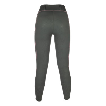 Legging HKM Juna fondo 1/1 de silicona Gris verde Legging HKM Juna fondo 1/1 de silicona Gris verde