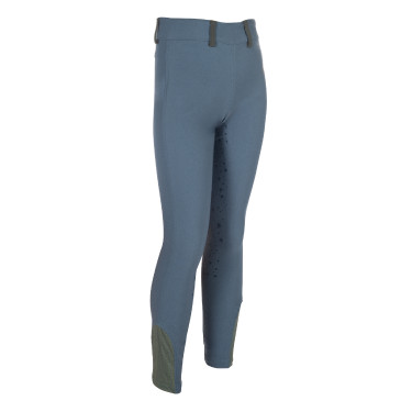 Legging HKM Pony Dream II con culera completa de silicona Gris azulado