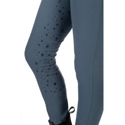 Legging HKM Pony Dream II con culera completa de silicona Gris azulado
