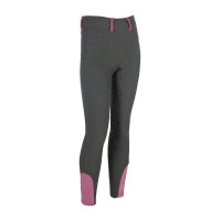 Legging HKM Pony Dream II con culera completa de silicona Gris azulado