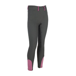 Legging HKM Pony Dream II con culera completa de silicona Gris verde Legging HKM Pony Dream II con culera completa de silicona Gris verde