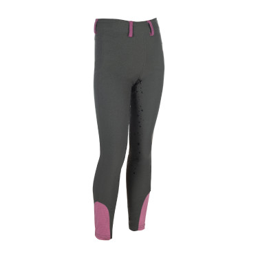 Legging HKM Pony Dream II con culera completa de silicona Gris verde Legging HKM Pony Dream II con culera completa de silicona Gris verde