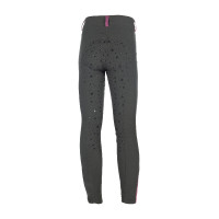 Legging HKM Pony Dream II con culera completa de silicona Gris azulado