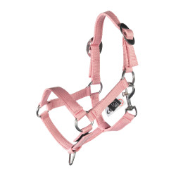 Cabezada y ramal HKM Hobby Horsing Basic Rosa