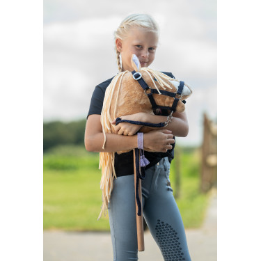 Cabezada y ramal HKM Hobby Horsing Basic Azul oscuro Cabezada y ramal HKM Hobby Horsing Basic Azul oscuro