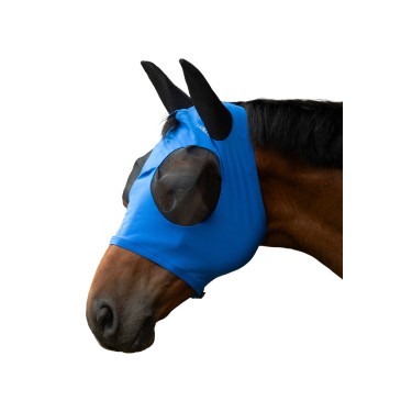Máscara anti-moscas HKM Amalfi Azul
