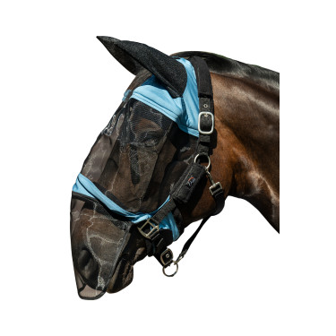 Máscara anti-moscas HKM Premium protección de las fosas nasales Gris azulado