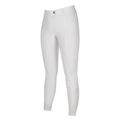 Pantalón HKM Amalfi con culera completa de silicona Blanco