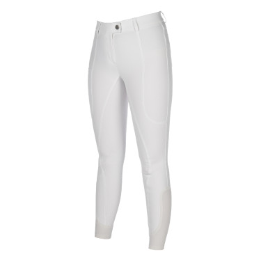 Pantalón HKM Amalfi con culera completa de silicona Blanco