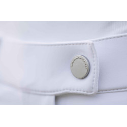 Pantalón HKM Amalfi con culera completa de silicona Blanco