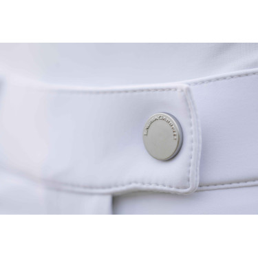 Pantalón HKM Amalfi con culera completa de silicona Blanco