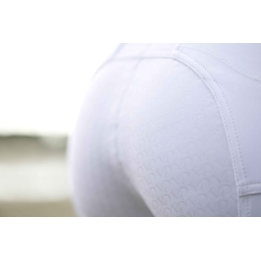 Pantalón HKM Amalfi con culera completa de silicona Blanco