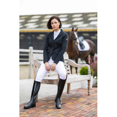 Pantalón HKM Amalfi con culera completa de silicona Blanco