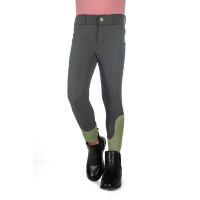 Pantalón HKM Claire con culera completa de silicona Gris verde