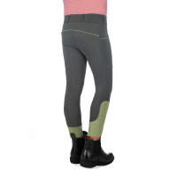 Pantalón HKM Claire con culera completa de silicona Gris verde