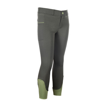 Pantalón HKM Claire con culera completa de silicona Gris verde Pantalón HKM Claire con culera completa de silicona Gris verde
