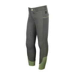 Pantalón HKM Claire con culera completa de silicona Gris verde Pantalón HKM Claire con culera completa de silicona Gris verde