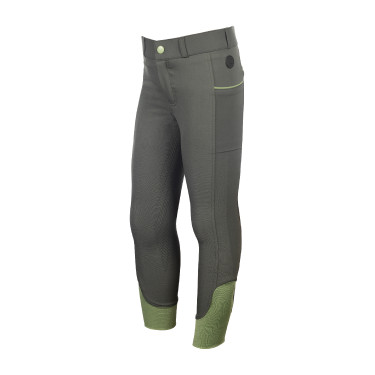 Pantalón HKM Claire con culera completa de silicona Gris verde Pantalón HKM Claire con culera completa de silicona Gris verde