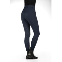 Pantalón HKM Lia de talle alto con culera completa en Alos Azul oscuro