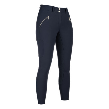 Pantalón HKM Lia de talle alto con culera completa en Alos Azul oscuro