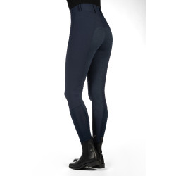 Pantalón HKM Lia de talle alto con culera completa en Alos Azul oscuro