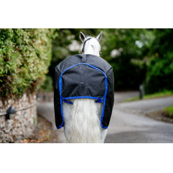 Manta Horseware Amigo Ripstop 900D Plus Poney Turnout 50g Negro / azul clásico