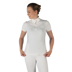 Polo de concurso HKM Skadi de manga corta para mujer