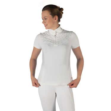 Polo de concurso HKM Skadi de manga corta para mujer