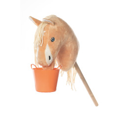 Cubo para comida HKM Hobby Horsing Naranja