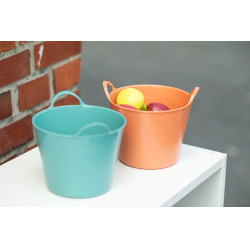 Cubo para comida HKM Hobby Horsing Naranja