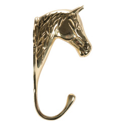 Soporte HKM para cabeza de caballo en latón Latón Oro