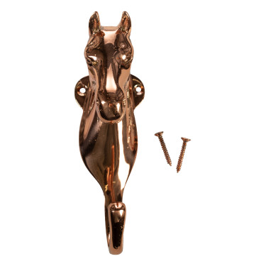 Soporte HKM para cabeza de caballo en latón Cobre Marrón Soporte HKM para cabeza de caballo en latón Cobre Marrón