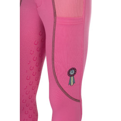 Legging HKM Claire con asiento completo de silicona Rosa