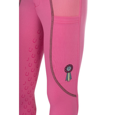 Legging HKM Claire con asiento completo de silicona Rosa