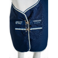 Manta Horseware Amigo Ripstop 900D Poney Turnout 100g Negro / azul clásico