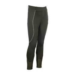 Legging HKM Claire con asiento completo de silicona Gris verde Legging HKM Claire con asiento completo de silicona Gris verde